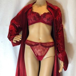 NWOT VS red and black Panties! EUC bra!